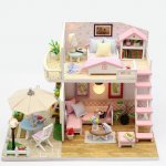 DIY KX6996 Dřevěný domeček pro panenky patrový