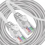 ISO 333 Síťový kabel  RJ45-RJ45, 20m šedá