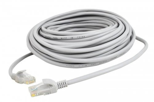 ISO 333 Síťový kabel  RJ45-RJ45, 20m šedá