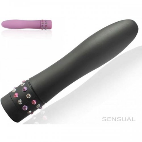 Sensual Vibrátor s kamienkami 10cm