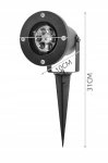 ISO 9579 LED Projektor venkovní sněhové vločky