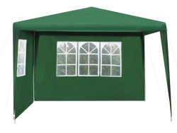 Malatec 1653 Zahradní párty stan 3 x 3 m + 2 boční stěny zelený