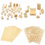 Kruzzel 9423 3D puzzle nábytek pro panenky 34 ks