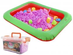 PlaySand Magický tekutý piesok 2000g + formičky + pieskovisko - Bazar