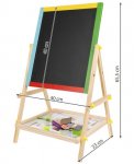 Kruzzel 8905 Multifunkčná obojstranná tabuľa pre deti 42 x 35 cm