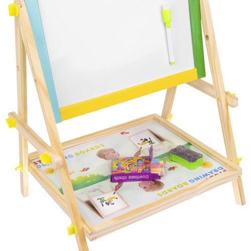 Kruzzel 8905 Multifunkčná obojstranná tabuľa pre deti 42 x 35 cm
