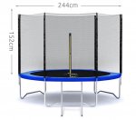 Malatec Vnější ochranná síť pro trampolínu 244 cm