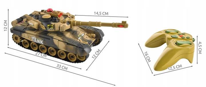 ISO 9499 RC Tank na diaľkové ovládanie 2 ks 1:14