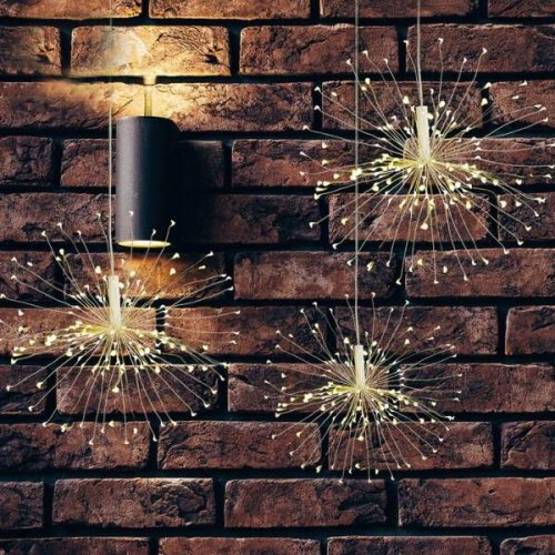 ISO 9515 Vianočné LED osvetlenie ohňostroj 100 LED teplá biela