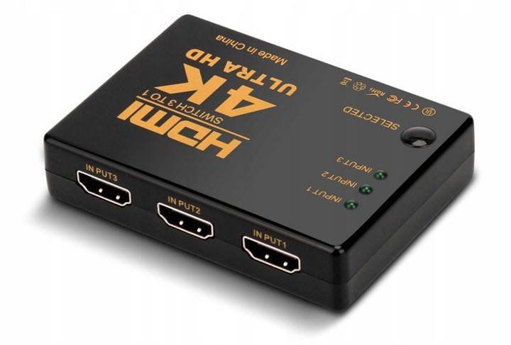 ISO 9709 HDMI 4K přepínač s dálkovým ovládáním