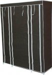 Dvojitá skříň na oblečení 175 cm × 135 cm × 44 cm hnědá