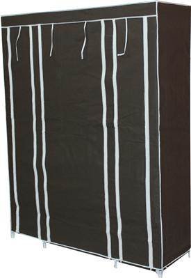 Dvojitá skříň na oblečení 175 cm × 135 cm × 44 cm hnědá