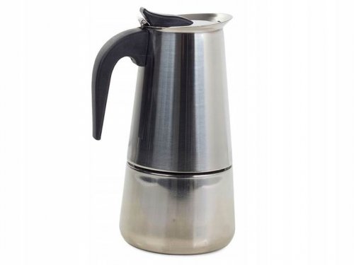 Verk 07008 Moka konvice 9 - 450 ml - stříbrná