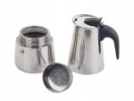 Verk 07045 Moka konvice 12 - 600 ml - stříbrná