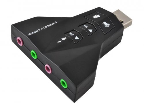 ISO USB Zvuková karta sa simuláciou 7.1 Gamer