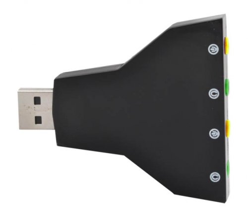 ISO USB Zvuková karta se simulací 7.1 Gamer