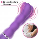 Sensual Vibrátor Fantasy bliss curved 21 cm fialová