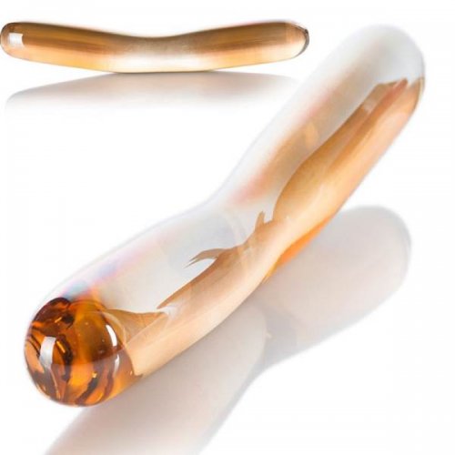 Sensual Dildo skleněné Crescent  Anal 17 cm