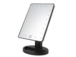 Verk Kosmetické zrcátko 16 LED černé