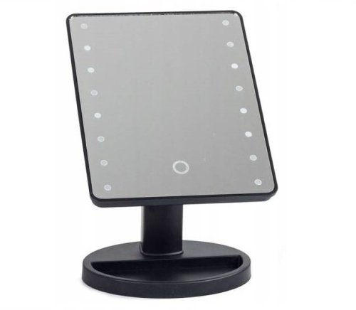 Verk Kozmetické zrkadlo 16 LED čierne