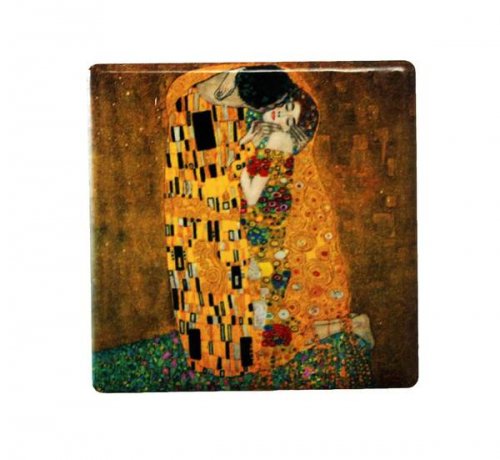 HOME ELEMENTS Magnetky na chladničku štvorec Klimt 6 cm