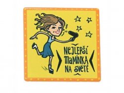 HOME ELEMENTS Magnet ker. 6x6 cm, nejlepší maminka CZ